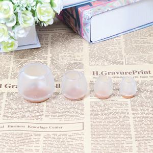 PVC 의자발캡 식탁의자다리커버 발커버 층간소음방지 4개입_원형 4size