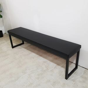 블랙쿠션 벤치의자 식탁 카페 병원 대기실의자 방석높이 450 5size