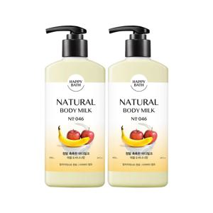해피바스 정말 촉촉한/순한 바디밀크 400g 2입 (옵션)