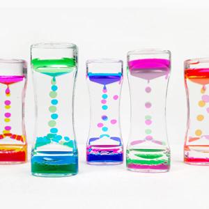 오일 모래시계 5color 물멍 오일타이머 스트레스 해소 인테리어 소품