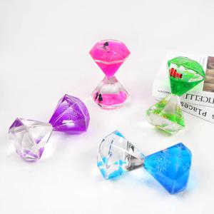 크리스탈 오일타이머 대형 4color 오일 모래시계 멍때리기 오일멍