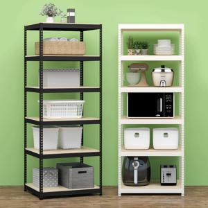 6단 조립식 철제선반 베란다 다용도 앵글 창고 랙