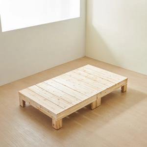 밀라 삼나무 원목 무헤드 평상형침대 MS/SS/Q