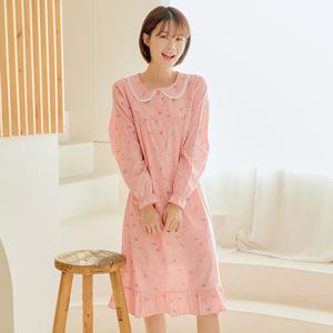실내 잠옷원피스 발랄캣 순면 여성홈웨어 귀여운 캐릭터 파자마