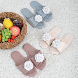 국내생산 EVA 파스텔 까멜리아 발 건강 지압 슬리퍼 3color 2size