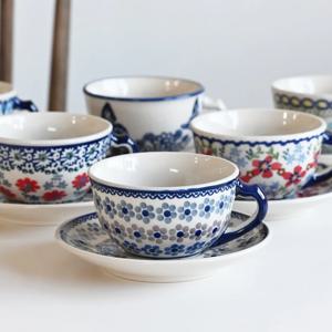 폴란드그릇 커피잔 세트 250ml