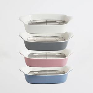 밸류세라믹 라고스 세라믹 밧드+트레이 세트 에어프라이어 오븐 스톤웨어 그릇 S (21cm)