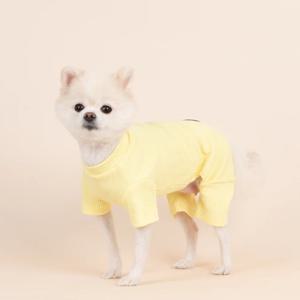 반팔 골지 강아지올인원 3color