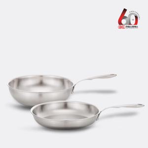 프리미엄 명품 베르겐 Bergen 통5중 스텐 궁중팬(웍)+프라이팬 26cm 2종세트