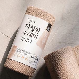 홈트너 주방수세미 일회용수세미 60매 1롤