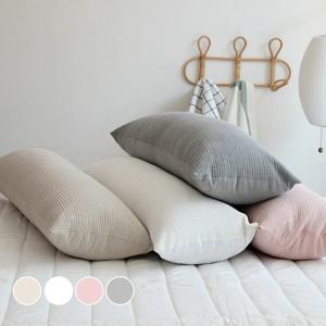 피그먼트 쿠션 긴베개 침대헤드 롱쿠션 안고자는 베개 사각 바디필로우 커버 4color