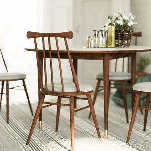 첼시 윈저 체어 원목 식탁 카페 의자 다이닝 체어 호두나무 월넛