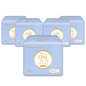 니어스킨 생리대 오버나이트 10Px5팩