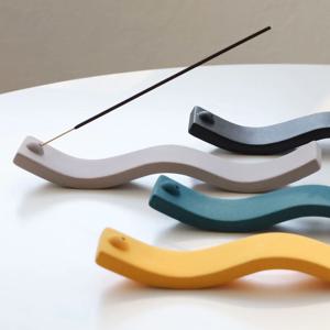 웨이브 세라믹 인센스스틱홀더 4color