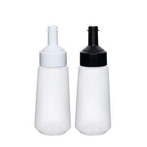 원터치 소스병 중 360ml 주방 식당 업소용 케찹 간장 기름 병 실리콘 깔끔마개