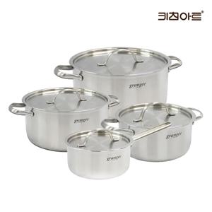 그랑제 통3중 인덕션가능 스텐레스 냄비세트 4종A(편16+양18+20+24)