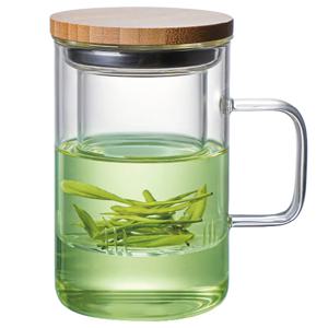 마린글라스 베이직 뚜껑 필터머그 500ml (3481) 뚜껑포함 유리필터머그