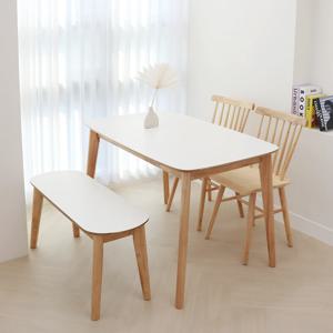 자작나무 벤치 첼로의자 4인식탁세트