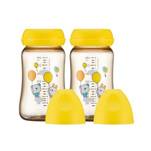 1+1 PPSU 젖병 트윈팩 240ml-2개 노꼭지