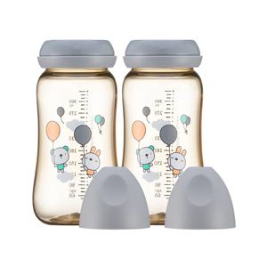 1+1 PPSU 젖병 트윈팩 300ml-2개 노꼭지