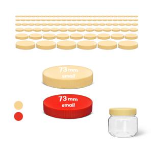 페트병 뚜껑 DPET-W43 광구 PP캡 73mm-소-480개 용기 마개