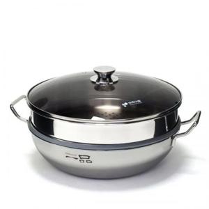 키친아트 일품 통3중 IH 2단 찜냄비 30cm /인덕션겸 스텐304 찜기 찜솥 찜통