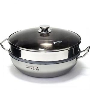 키친아트 일품 통3중 IH 2단 찜냄비 36cm /인덕션겸 스텐304 찜기 찜솥 찜통