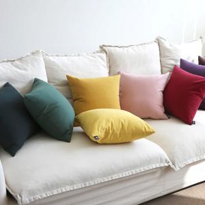 컴포트 피그먼트 무지 솔리드 쿠션커버 5size, 16color