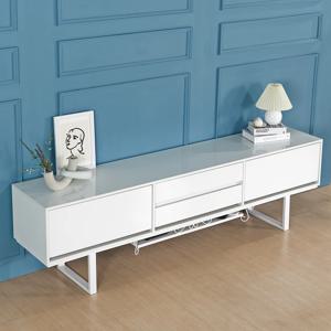 스마일 거실장 티비 다이 TV장식장 높은 서랍 2000 하이그로시