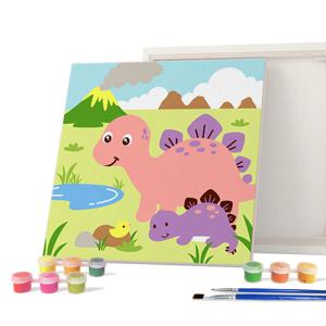 DIY캔버스형 그림그리기 20x20cm 공룡_스테고사우르스