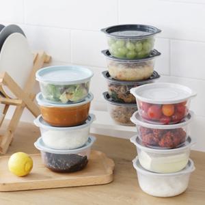 비스프리 냉동밥용기 반찬 국 보관 전자렌지 용기 밀폐용기 세트 4P