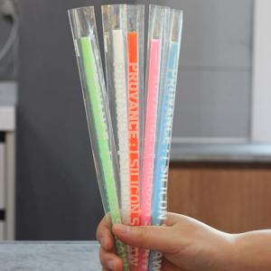 국내생산 다회용 23cm 실리콘 빨대 5P세트