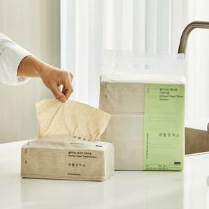 뽑아쓰는 대나무 키친타올 100매 3팩 x 5세트(15팩)