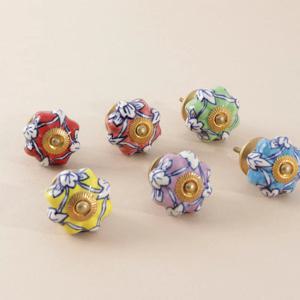 수입 가구 싱크대 서랍장 손잡이  엔틱플라워 1구