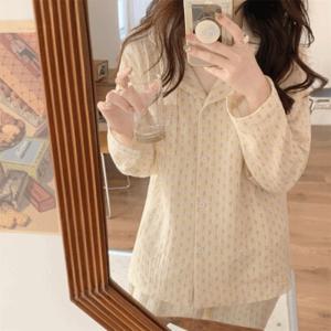 파스텔 도형 사계절 긴팔 파자마 세트