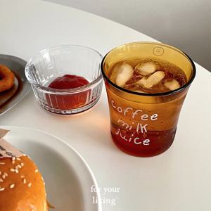 프렌치 브라운 cmj 홈카페 유리컵 카페컵 플랫화이트잔