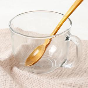 키친필 씨리얼 글라스 16oz 손잡이 유리컵 커피 물 컵 시리얼볼 요거트볼