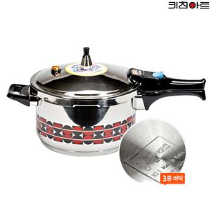 콤비EX 바닥3중 스텐레스 압력솥 5.5L 편수압력솥
