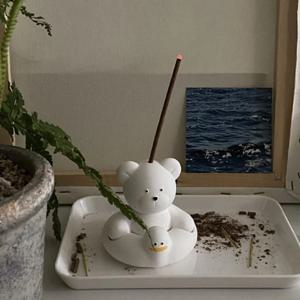 오리튜브 곰 향꽂이 인센스홀더 인텐스 스틱 꽂이 향받침대 이사 선물
