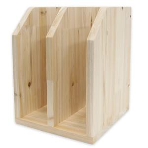 원목 탁상용 책꽂이 2단