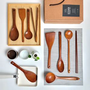 옻칠 나무 조리도구 풀 세트(10종)