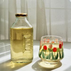 미니 델몬트 유리병 500ml  물병 국내제조
