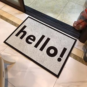 현관 입구 매장 대형 HELLO 심플 코일 발매트