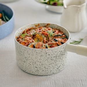 세라믹 마블 패턴 아롱 쿡웨어 냄비 24cm