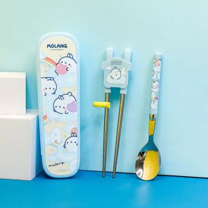 몰랑이 스텐젓가락 스푼글라이더케이스세트 2단계 / MO8283