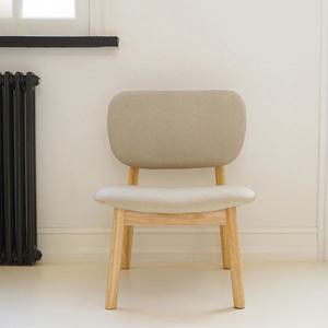 로맨틱 무드 리빙다이닝 원목 식탁 낮은 의자 원통형_2color