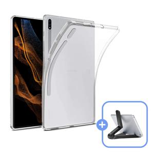 삼성 갤럭시탭 S8 울트라 클리어 젤리 투명 케이스 SM-X900 X906+거치대 증정