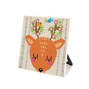 DIY 보석십자수 스탠드형 큐트 20x20cm DS29_(소)사랑의 꽃사슴