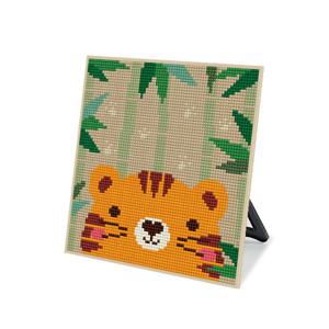 DIY 보석십자수 스탠드형 큐트 20x20cm DS31_(소)숲속 호랑이