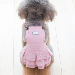 강아지옷 오버롤 스커트 원피스 멜빵치마 2colors